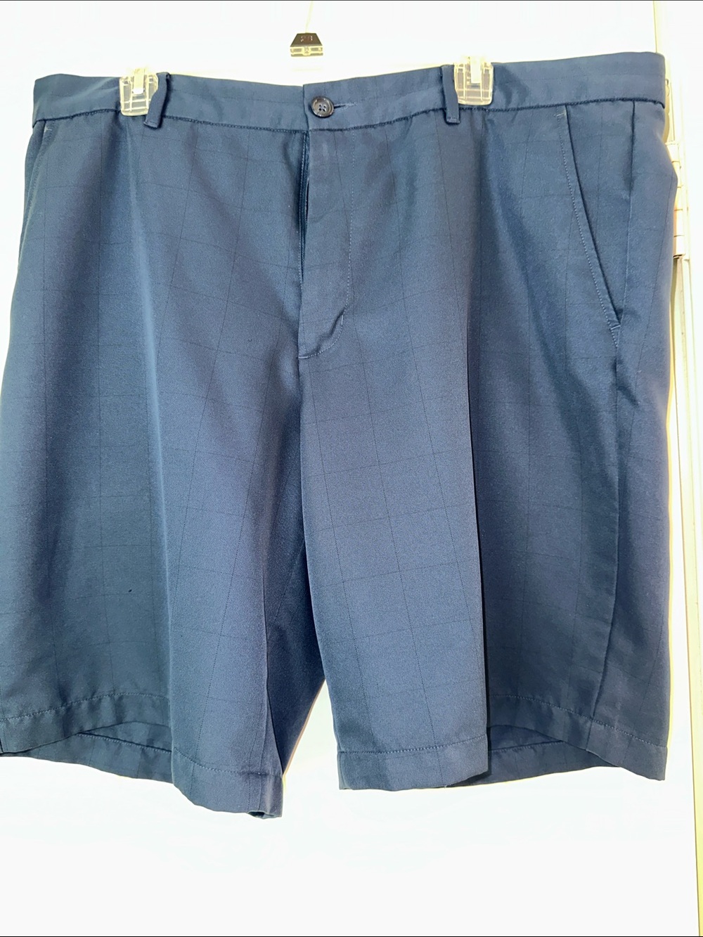 Greg Norman Collection Navy Check Cargo Shorts